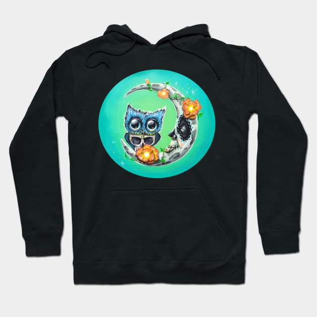 MOon and oWl Hoodie by Artelies202